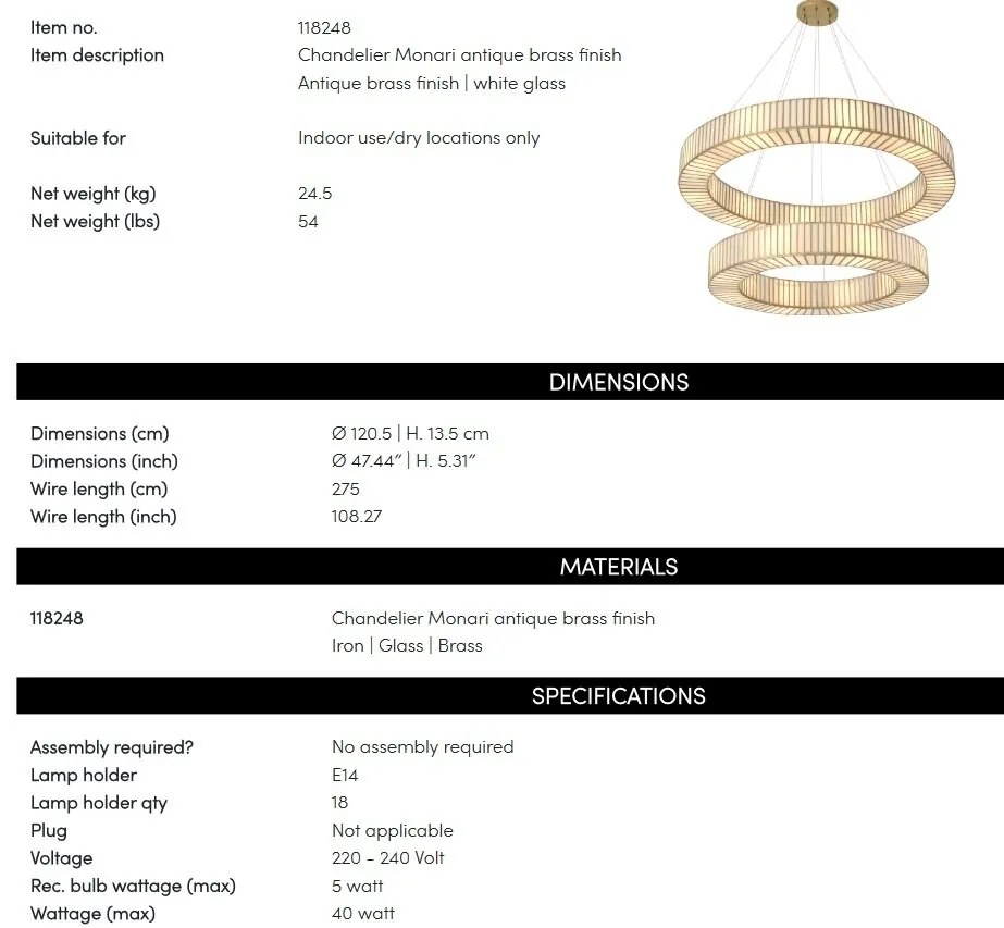 Candelabru design LUX Monari