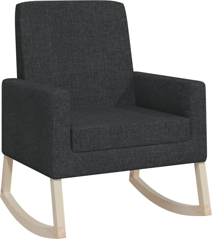 vidaXL Scaun balansoar, negru, material textil