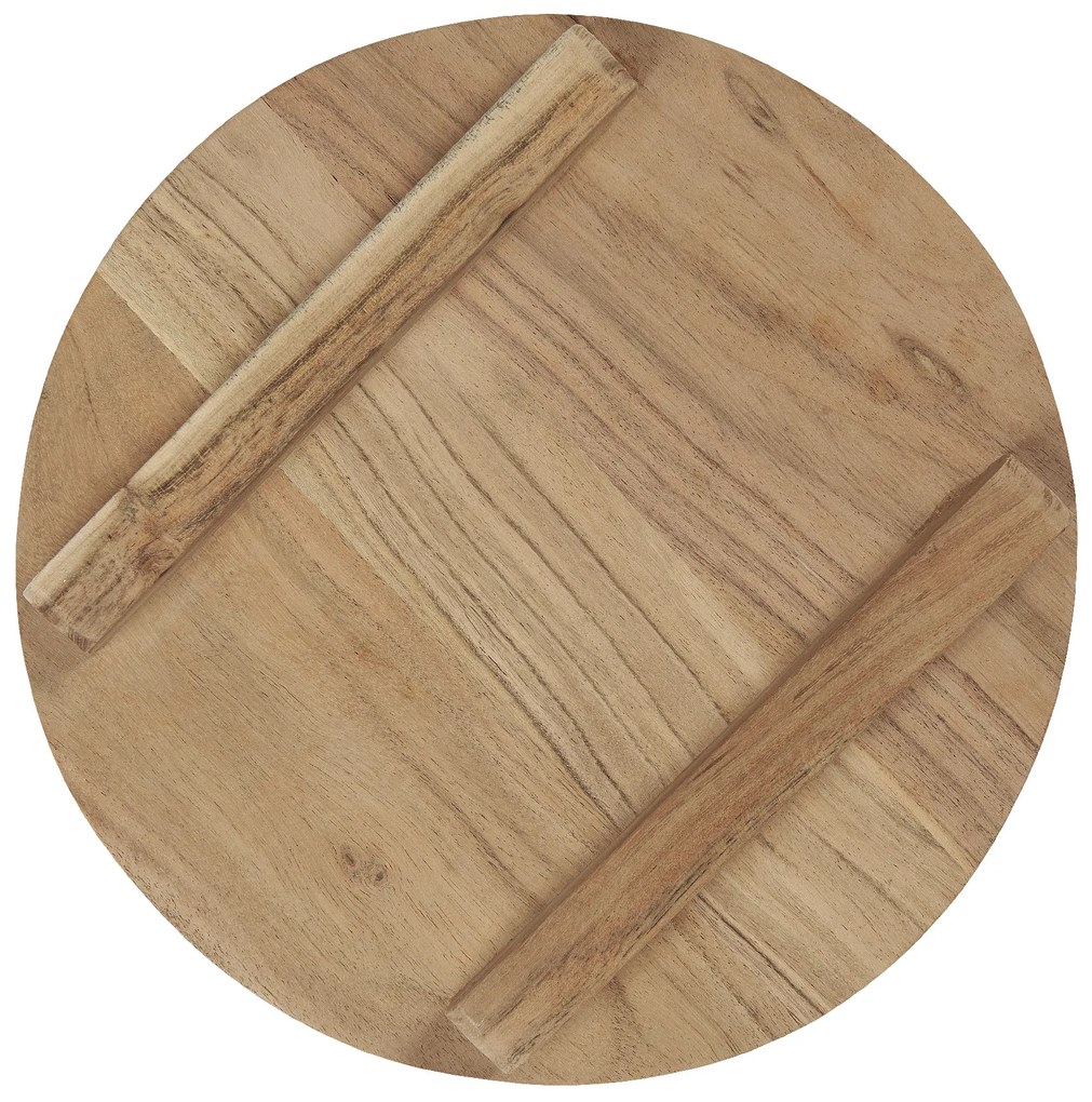 Tocator rotund din lemn ACACIA WOOD pe picioruse 30 cm