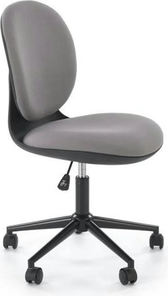 Scaun birou ORION, gri deschis/negru, stofa clasica/polipropilena, 46x