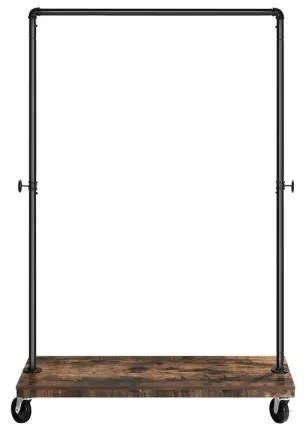 Cuier de podea mobil LINEA, maro/negru