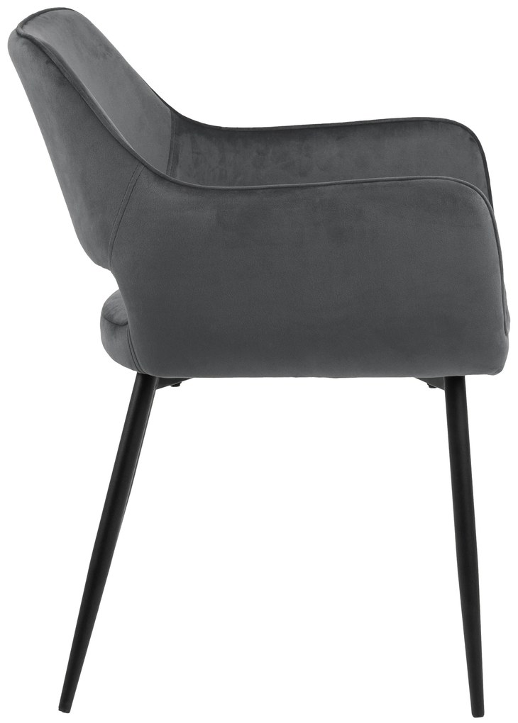 MAZZONI EXPORT LORA Gri (material textil Dublin 40) - SCAUN MODERN CU COTIERE
