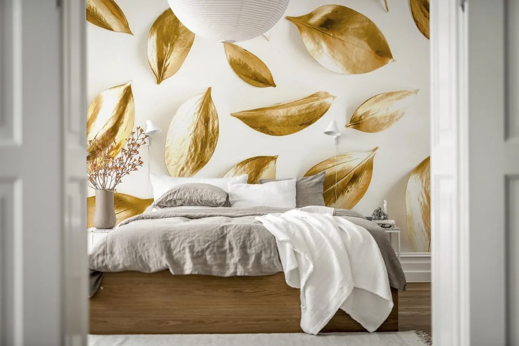 Tapet Golden Leaves, Rebel Walls