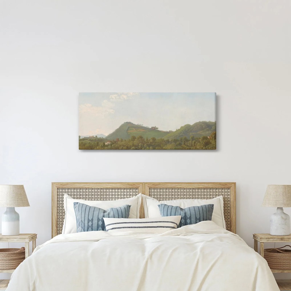 Tablou - Simon Denis, View Near Naples, reproducere (120x50 cm)