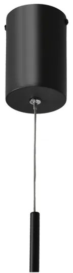 Pendul LED pe cablu PUMA LED/10W/230V diam. 15 cm negru