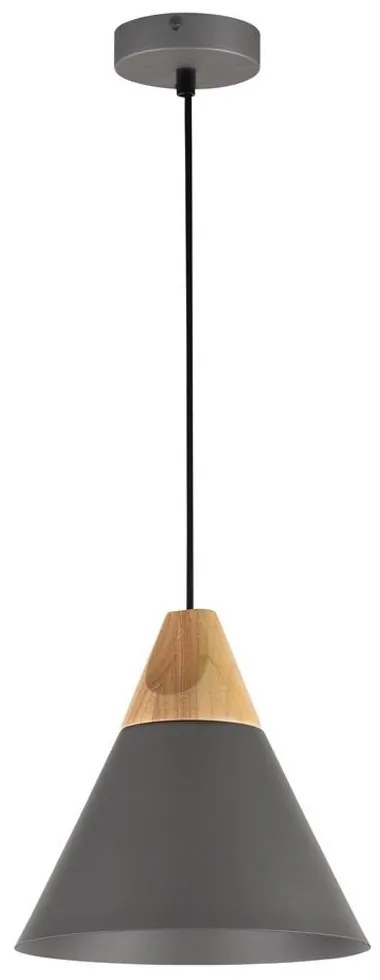 Pendul design modern Bicones gri diam. 22cm MYP359-PL-220-C