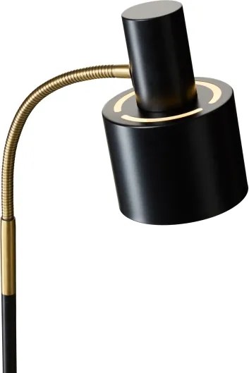 Halo Design 746866 - Lampă de podea VOGUE, 1xE27/40W/230V, negru/alamă