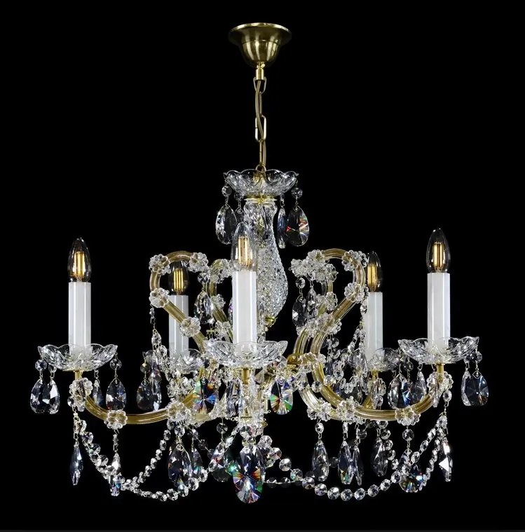 Candelabru 5 brate Cristal Bohemia Exclusive MARIA TEREZIA 1