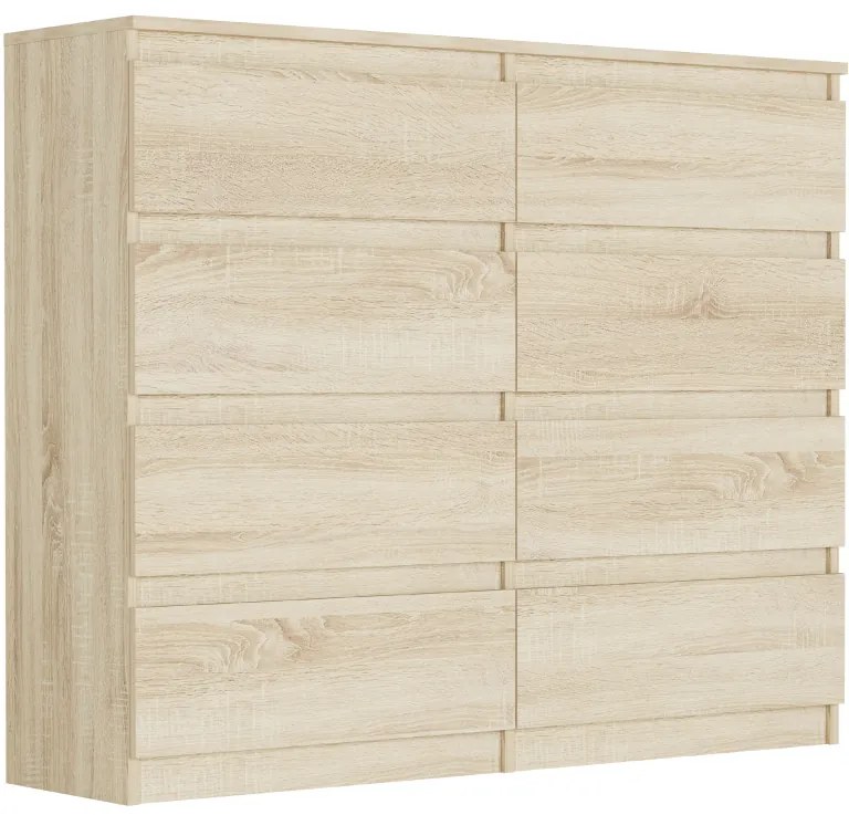 Comoda cu 8 sertare R-120-S8 - diferite variante de culoare artisan