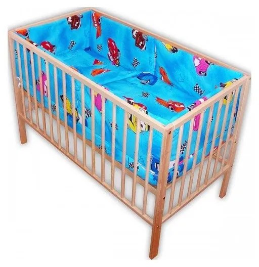 Lenjerie patut Hubners Cars 5 piese albastru