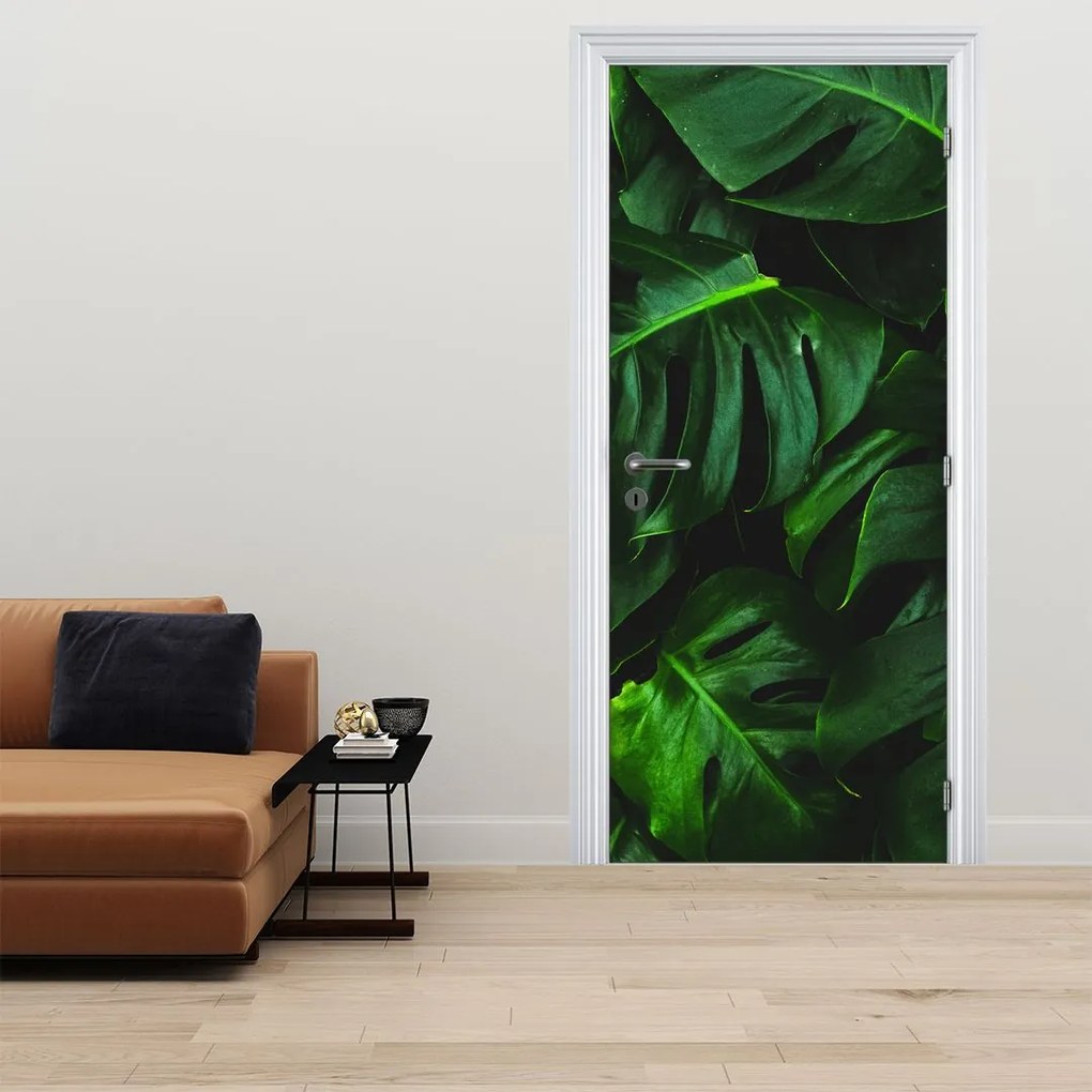 Fototapet pentru ușă - Frunze de Monstery (95x205cm)
