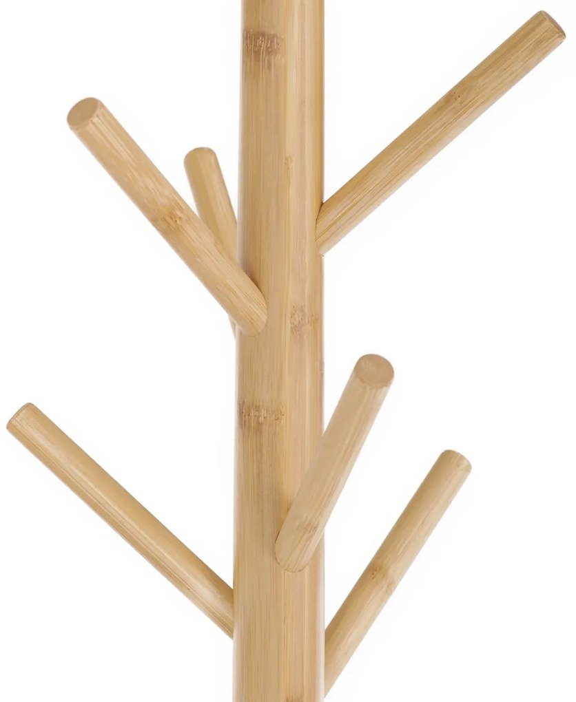 Cuier cu suport B016 NAT, bambus