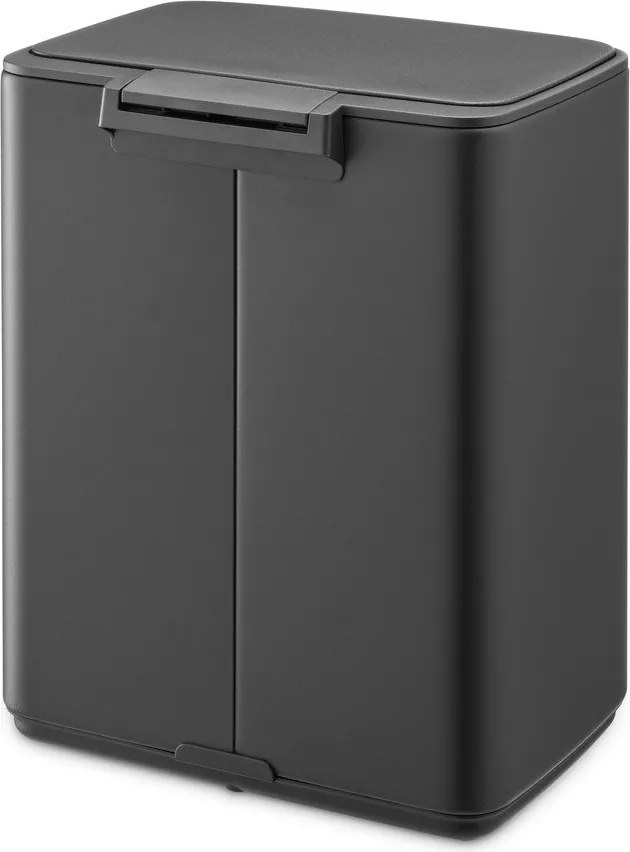 Coș de gunoi gri închis cu pedală din oțel 12 l Bo – Brabantia