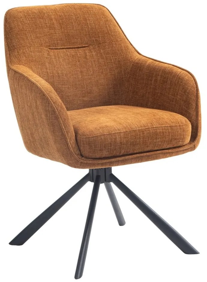 Set de scaune de sufragerie portocaliu 2 buc. tapițat Avola – Unique Furniture