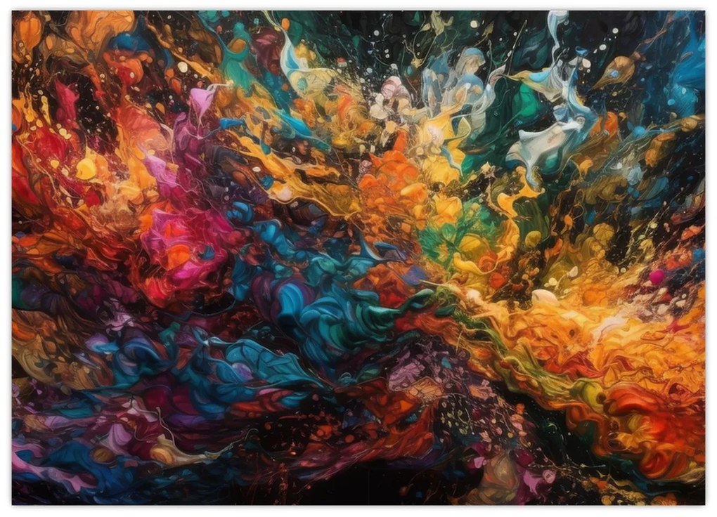 Tablou - Abstracția culorilor II. (70x50 cm)