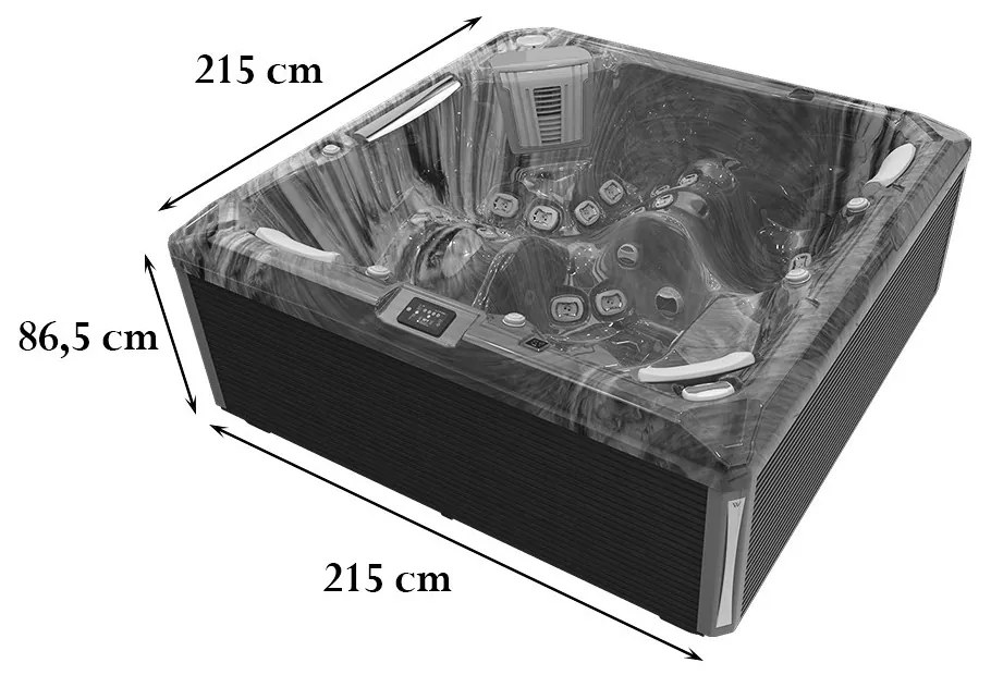 Jacuzzi Makalu PeakLife Deluxe din argint sterling