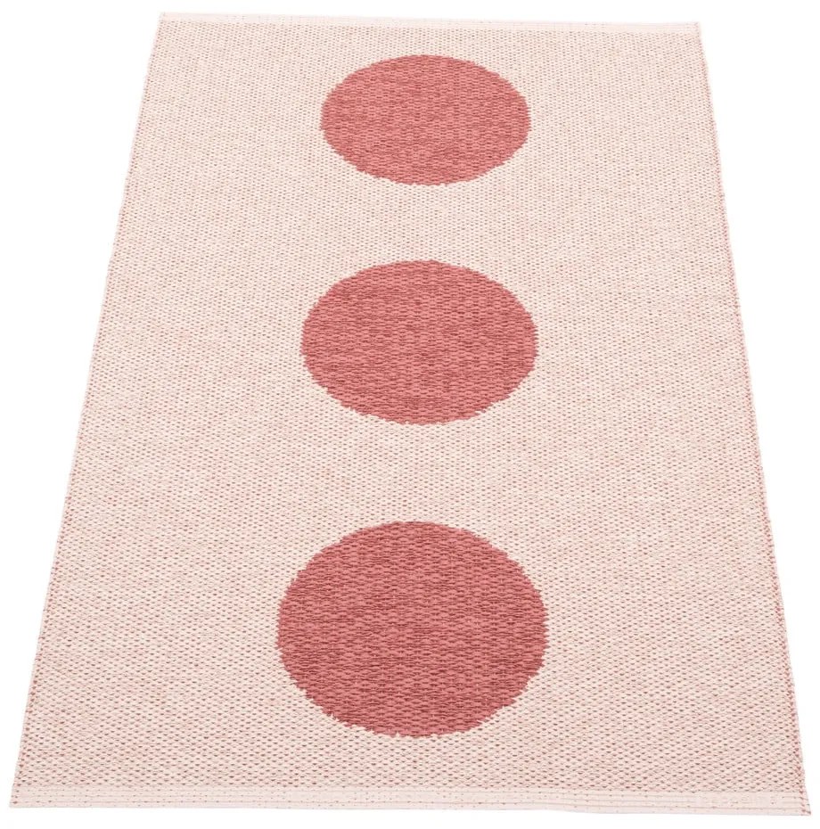 Covor pentru exterior și interior roșu deschis 70x120 cm Vera Pop Blush – Pappelina