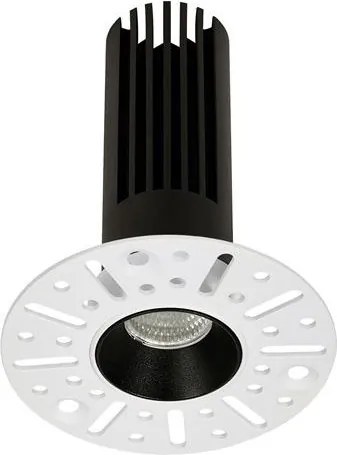 Mini Spot incastrabil LED 10W 3000K Trimless Duran negru