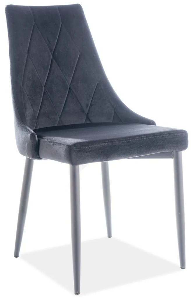 Scaun Trix B Velvet Negru