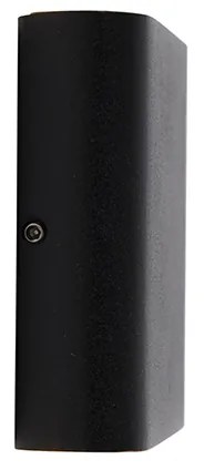 Aplică modernă de perete neagră 11,5 cm cu LED inclus IP65 - Batt