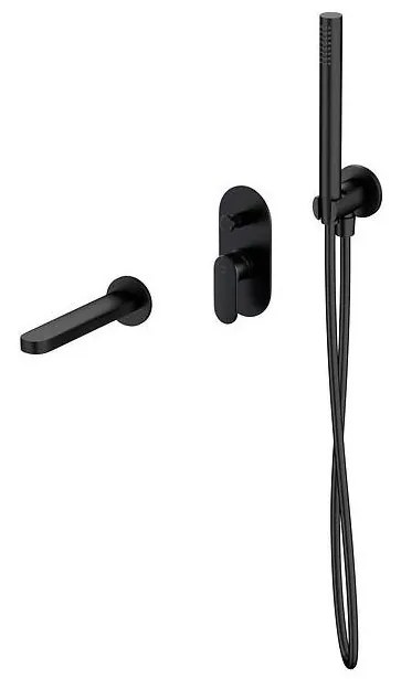 Set de cadă cu baterie ascunsă Cersanit S952-042 CREA negru