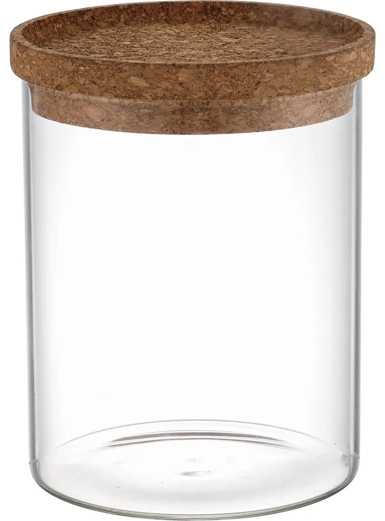 Recipient de sticlă pentru alimente cu capac 4Home Cork , 650 ml, 650 ml