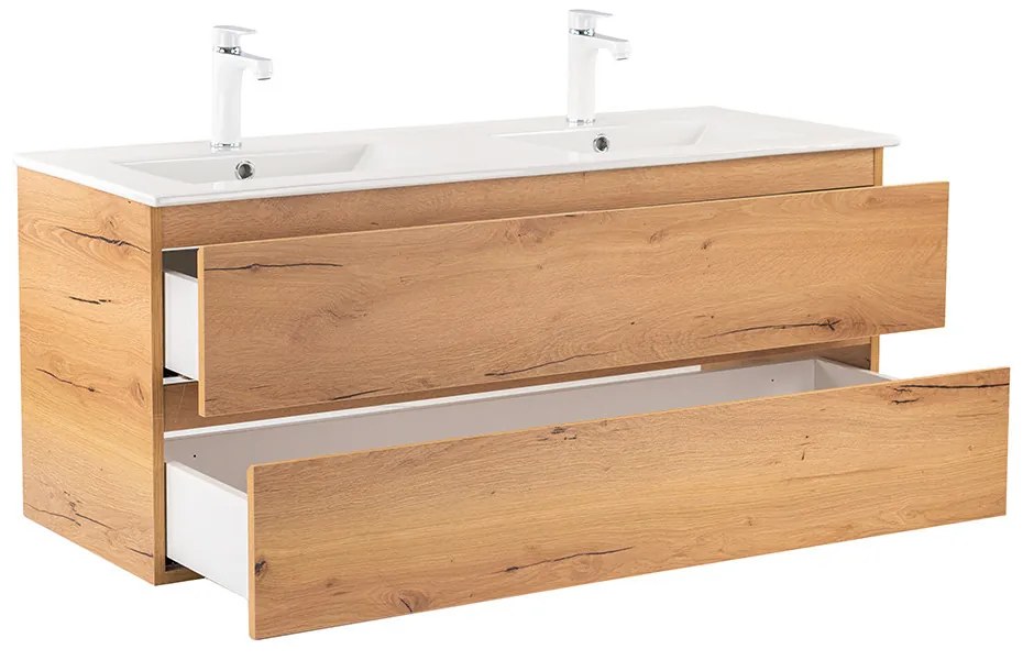 Mobilier complet de baie Vario Forte 120 stejar-stejar