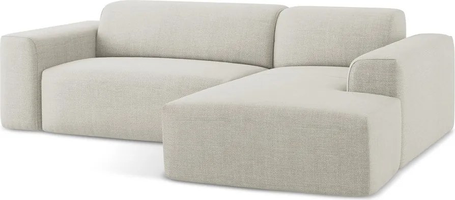 Colțar bej (cu colț pe partea dreaptă/cu șezlong) Keli – Makamii