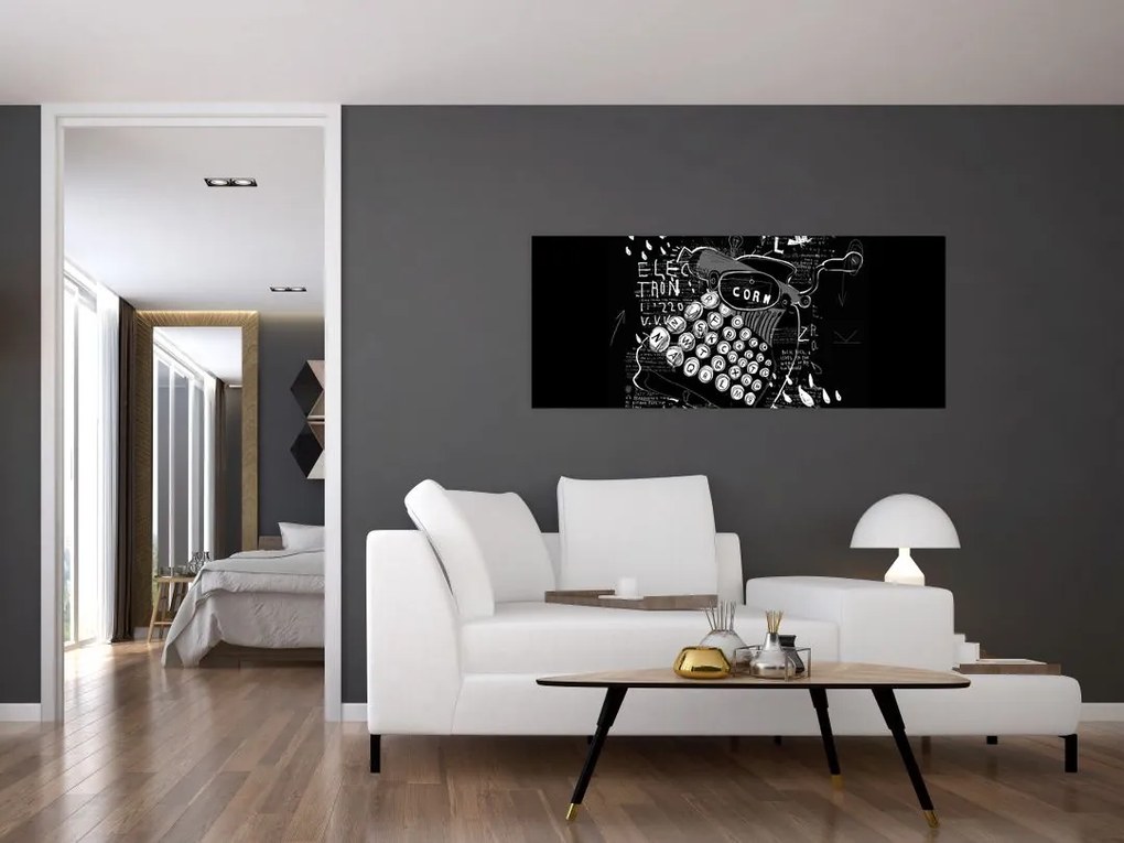 Tablou - Desen în stilul lui Banksy (120x50 cm)
