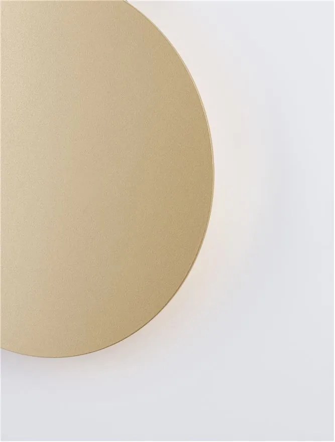 Aplica LED de perete design ambiental CYRCLE 22cm aurie