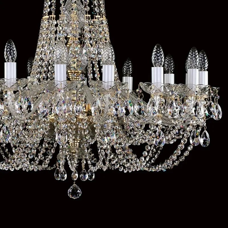 Candelabru Cristal Bohemia Exclusive 16 brate, diam.85cm ANGELIKA dia. 850 CE