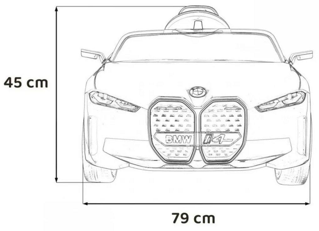 Masinuta Electrica cu acumulator pentru copii NOVOKIDS™ BMW I4, Cu telecomanda, Roti din Cauciuc EVA, Max 30 kg , Usi cu deschidere , 3 Viteze,