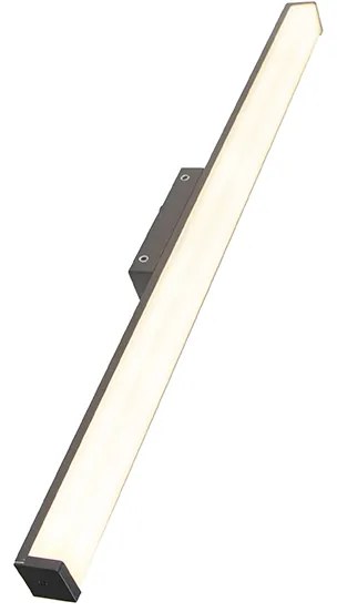 Lampa de perete modernă pentru baie neagră 92 cm IP44 - Cascada