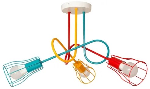 Lustră aplicată pentru copii OXFORD 3xE27/15W/230V