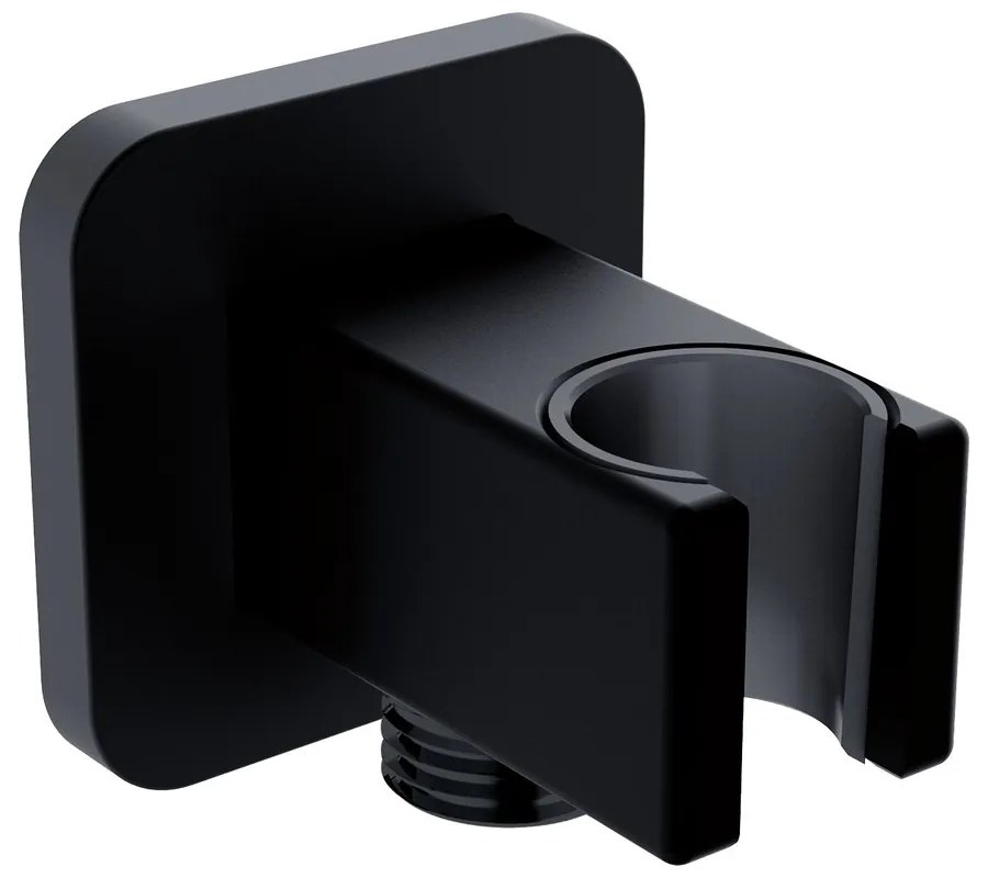 Cot de iesire cu suport para de dus Omnires negru mat