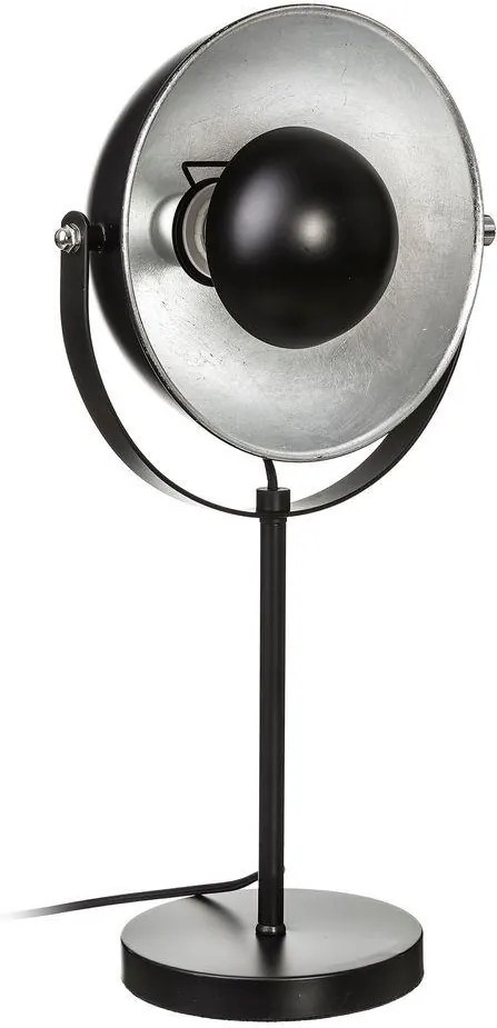 Lampa de birou neagra Industrial Table Black/Silver Steel | PRIMERA COLLECTION