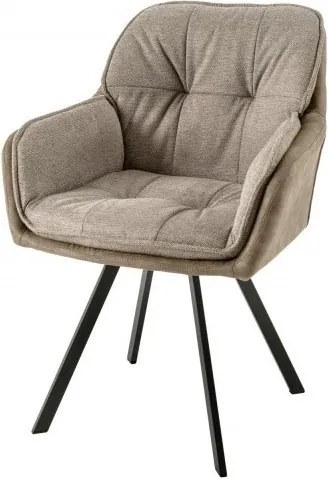 Scaun modern pivotant Lounger Vintage taupe