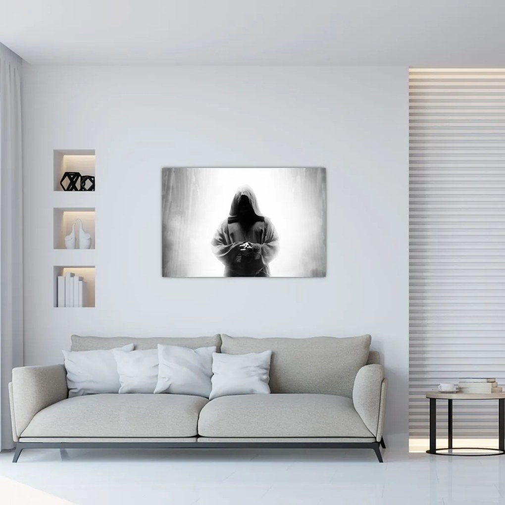 Tablou - Un călugăr într-o mănăstire (90x60 cm)