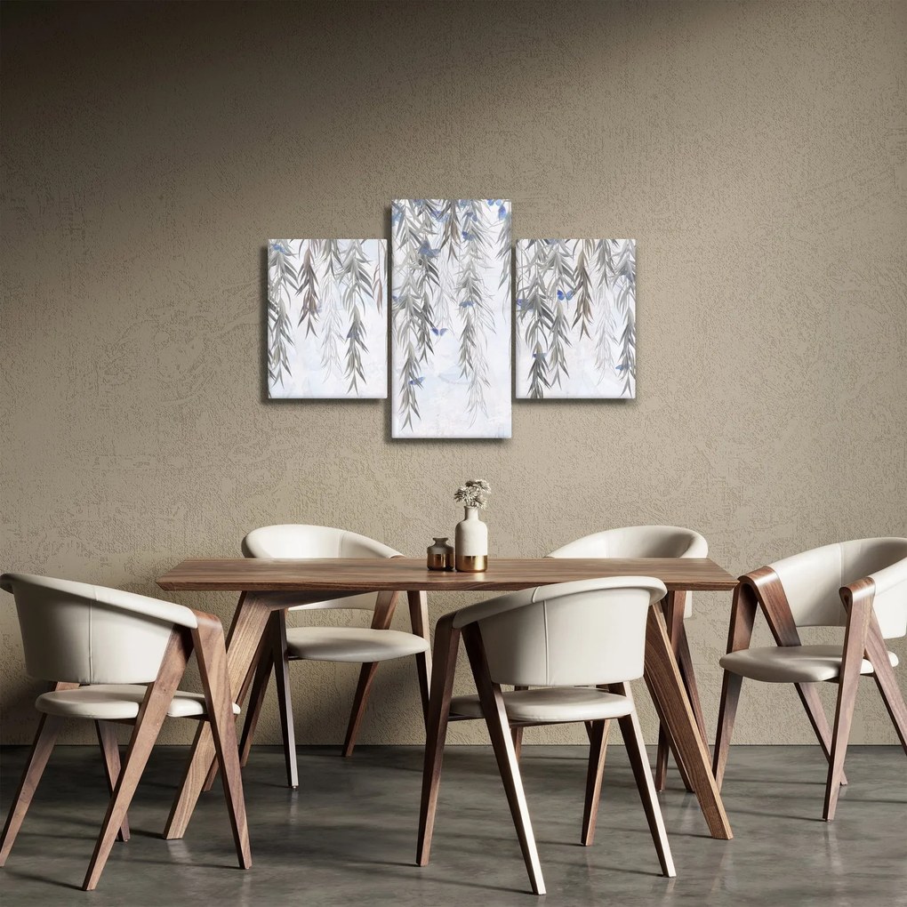 Tablou - Crenguțe de salcie cu fluturi (90x60 cm)