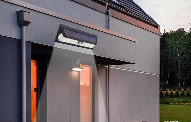 Lumină solară LED cu detectare a mișcării LF-1630 - 90 LED
