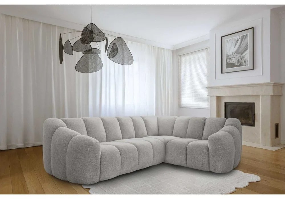 Colțar gri deschis (cu colț pe partea dreaptă/în formă de ”L”) Shell – Miuform