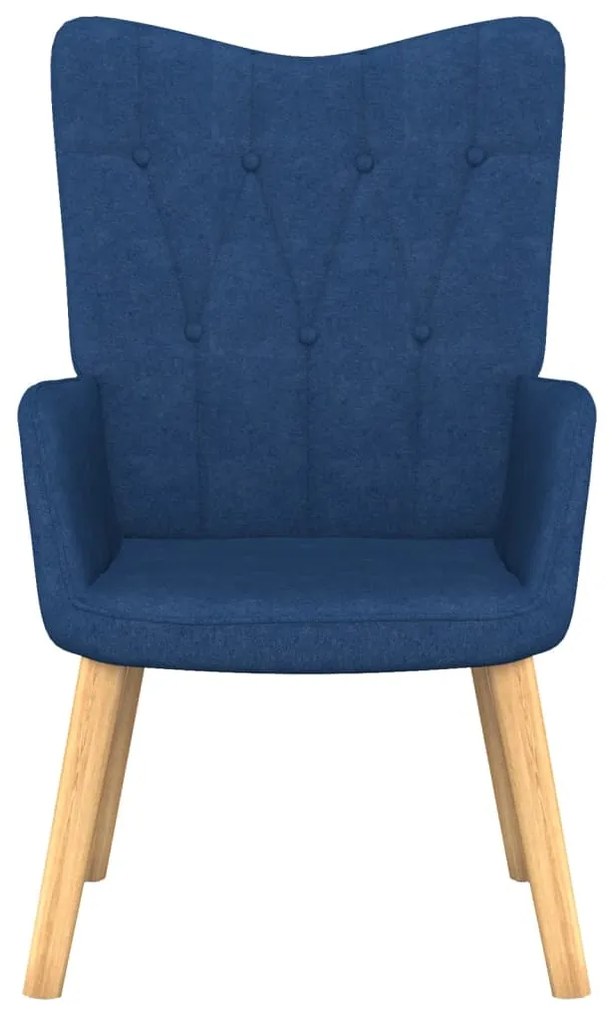 327527 vidaXL Scaun de relaxare, albastru, material textil