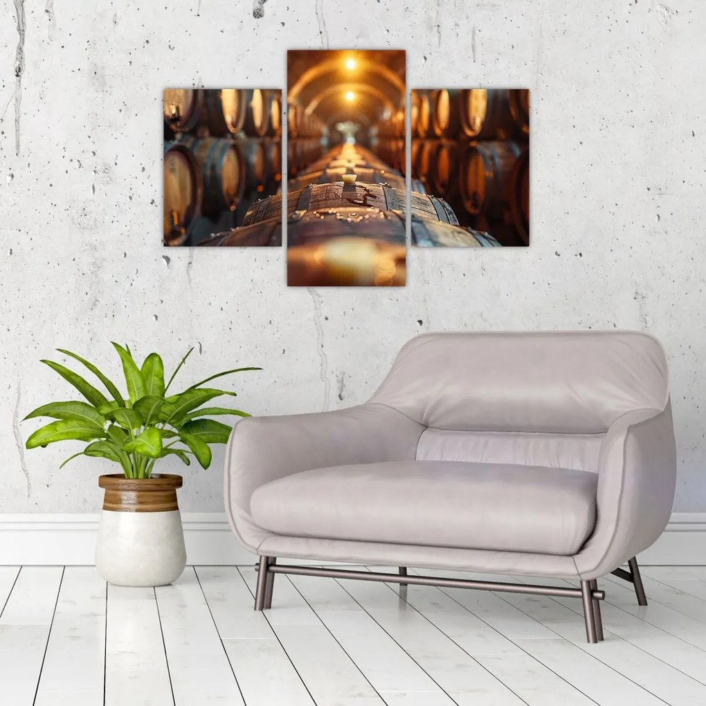 Tablou - Pivniță de vinuri (90x60 cm)