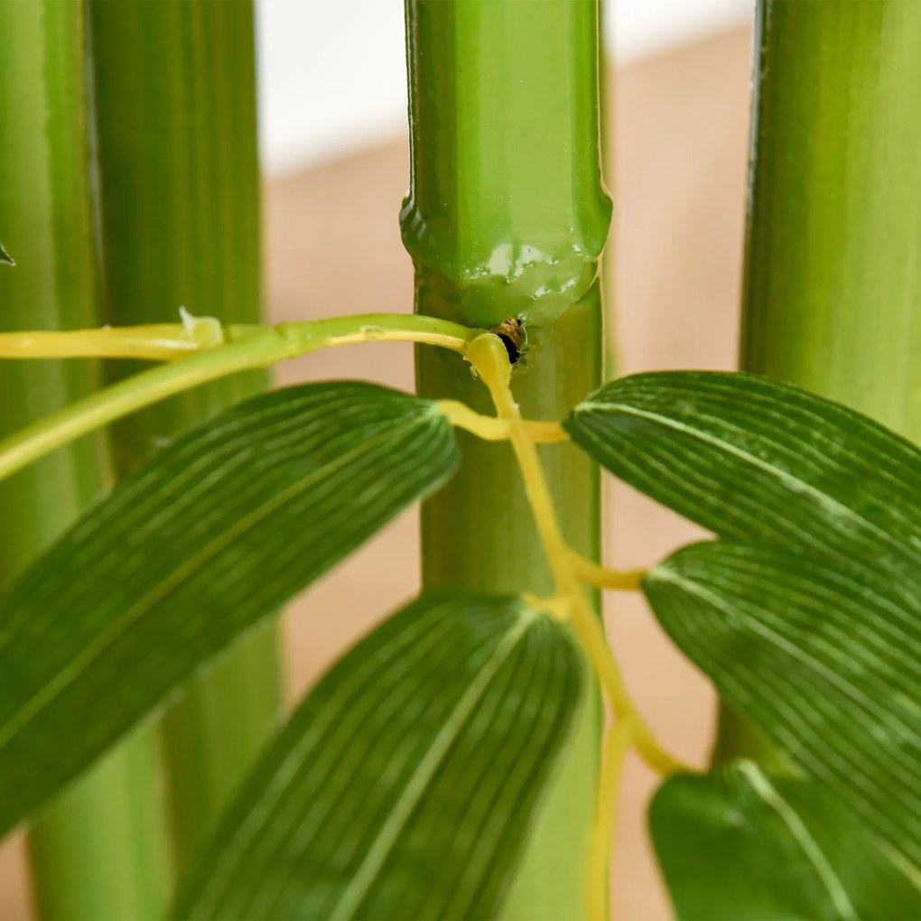 Homcom planta artificiala bambus in ghiveci, 140 cm | Aosom Ro
