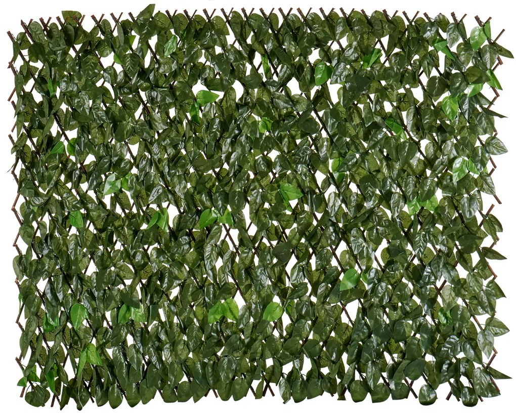Husa balcon gard viu artificial, frunze bicolore, 1 x 2 m