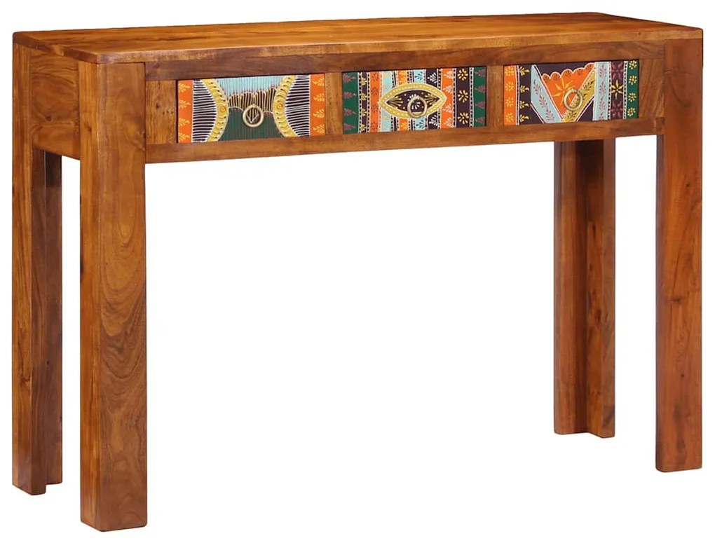vidaXL Masă consolă, 110x35x75 cm, lemn masiv de acacia