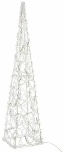 Instalație pirămidă de Crăciun, 60 cm - alb cald