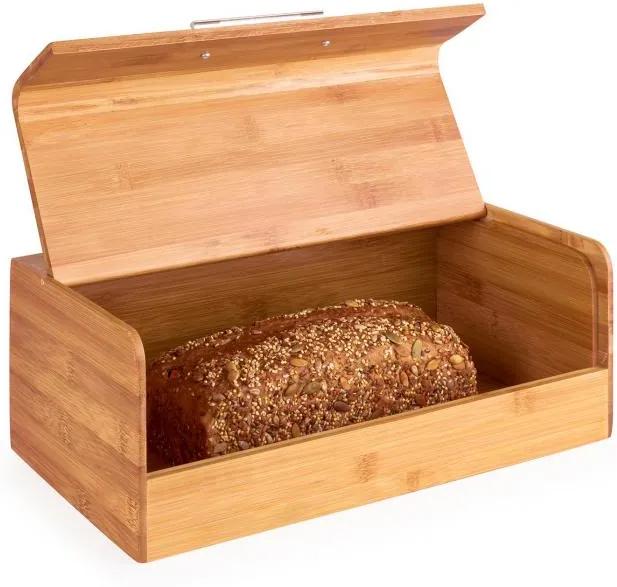 Klarstein Basket No. 9, cutie din bambus pentru pâine cu mâner de metal, 7 l