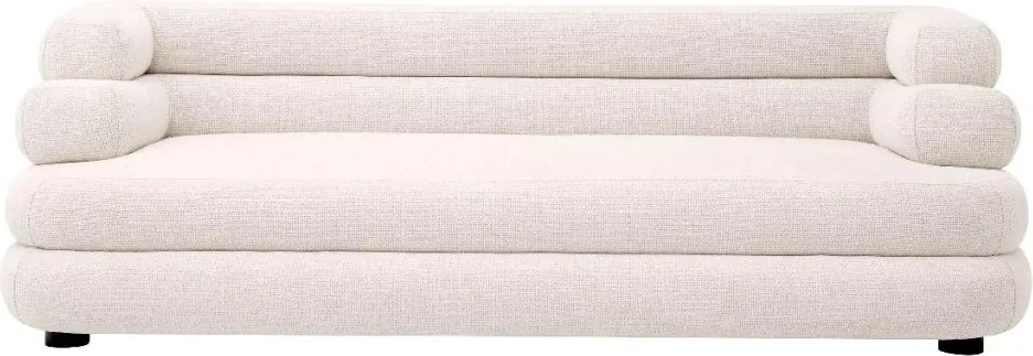 Canapea design LUX cu spatar rotunjit Malaga S, Lyssa off-white