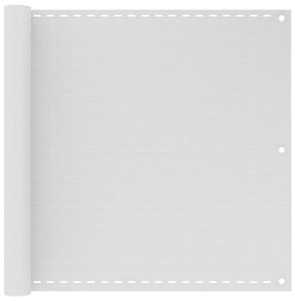 vidaXL Paravan de balcon, alb, 90x300 cm, HDPE